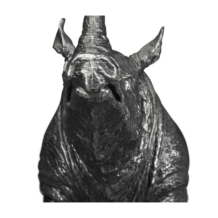 Antique Stainless Steel Rhino