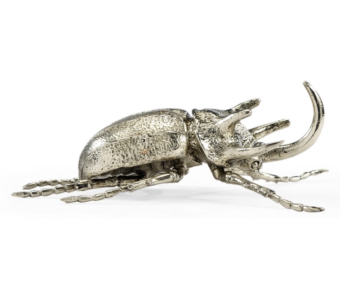 White Brass Five-Horned Rhinoceros Beetle