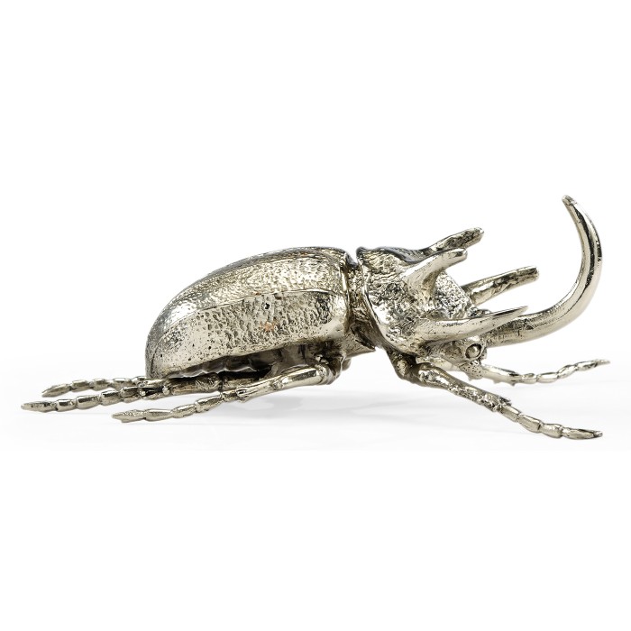 White Brass Five-Horned Rhinoceros Beetle
