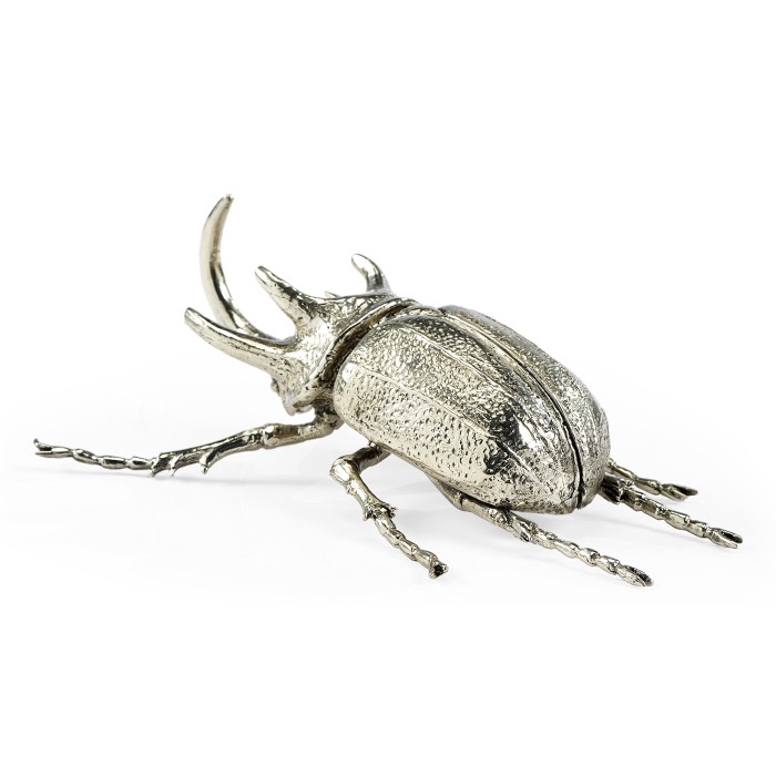 White Brass Five-Horned Rhinoceros Beetle