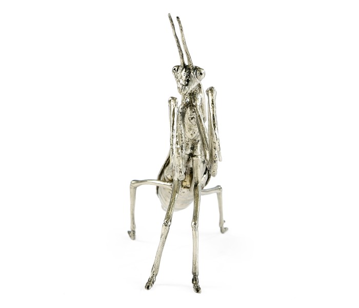 White Brass Praying Mantis