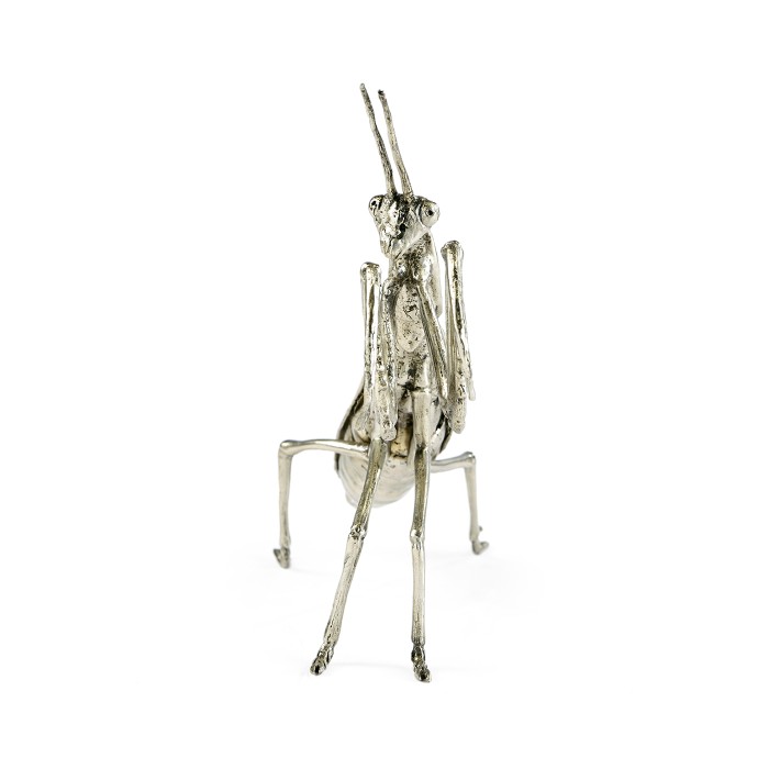 White Brass Praying Mantis