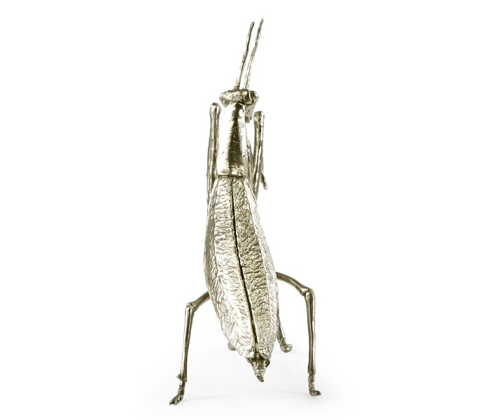 White Brass Praying Mantis