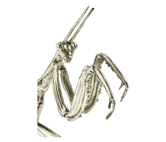 White Brass Praying Mantis