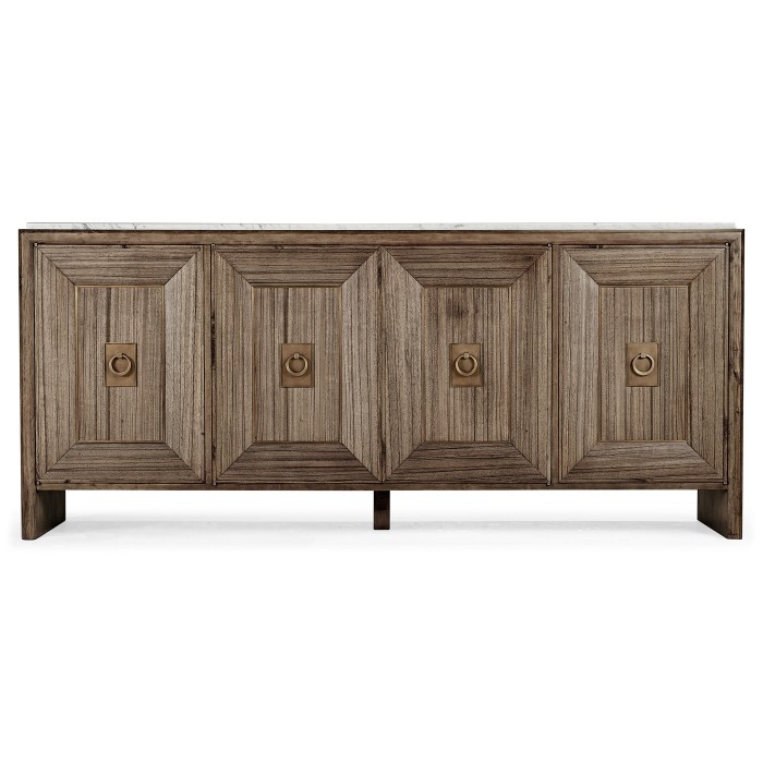 Hamilton White Marble Credenza