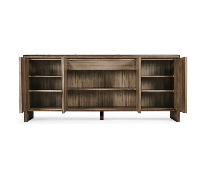 Hamilton White Marble Credenza