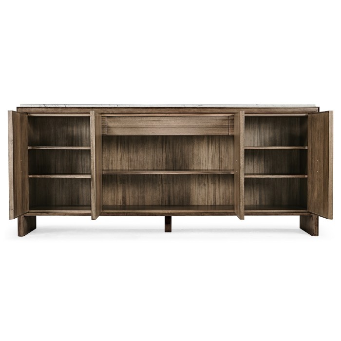 Hamilton White Marble Credenza