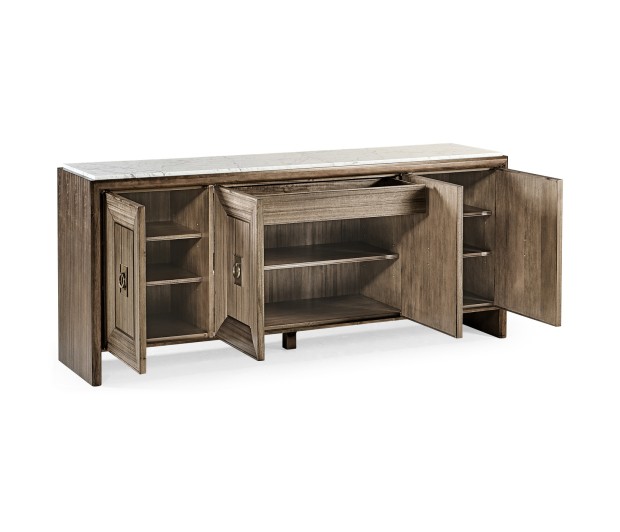 Hamilton White Marble Credenza
