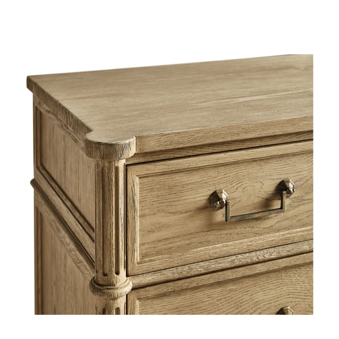 Kalpa Louis XVI Drawer Chest - Stripped Chestnut