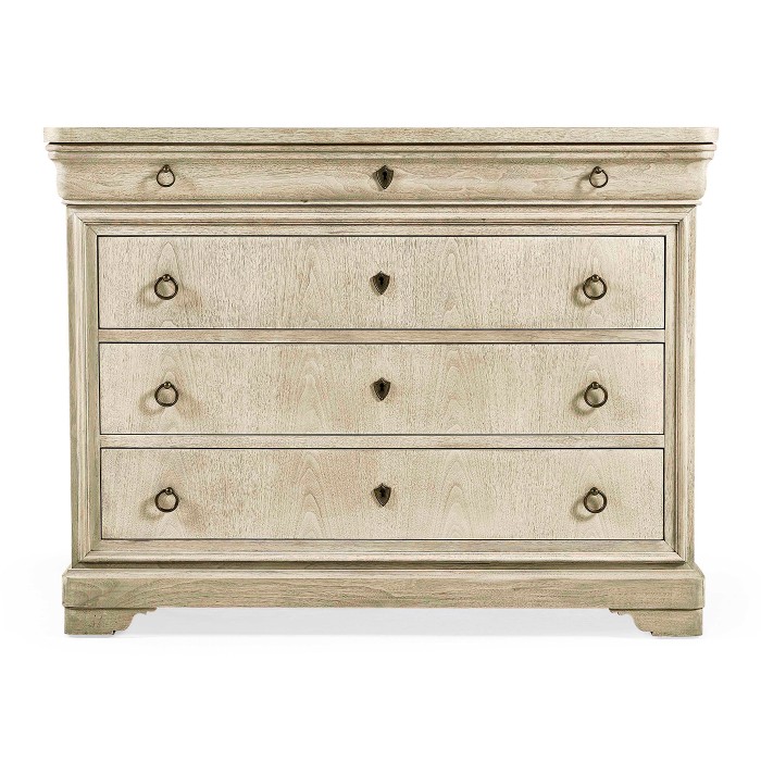 Entropy Louis Phillipe Drawer Chest - Bleached Walnut