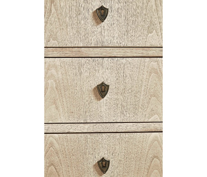 Entropy Louis Phillipe Drawer Chest - Bleached Walnut