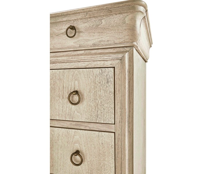 Entropy Louis Phillipe Drawer Chest - Bleached Walnut