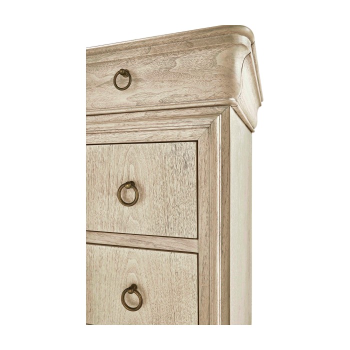 Entropy Louis Phillipe Drawer Chest - Bleached Walnut