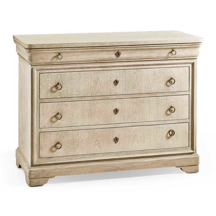 Entropy Louis Phillipe Drawer Chest - Bleached Walnut