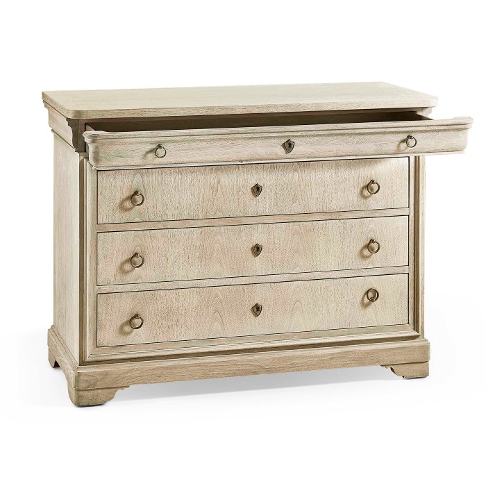 Entropy Louis Phillipe Drawer Chest - Bleached Walnut