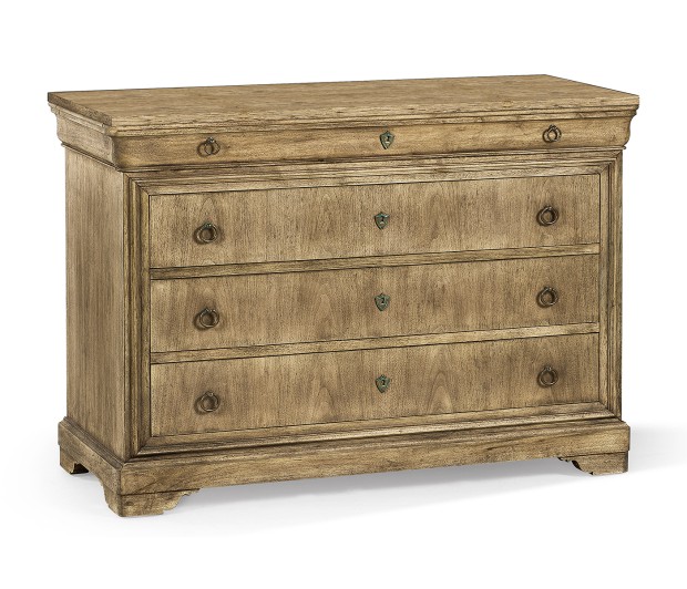 Entropy Louis Phillipe Drawer Chest - Stripped Chestnut