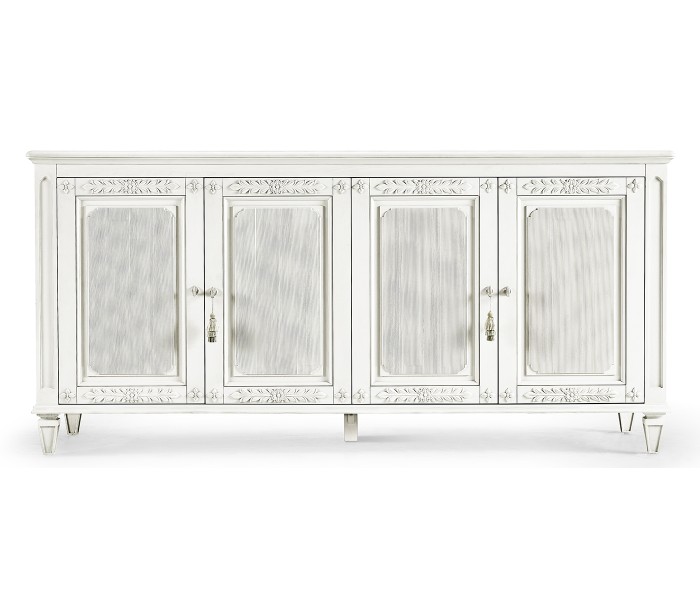White Crepuscular Credenza