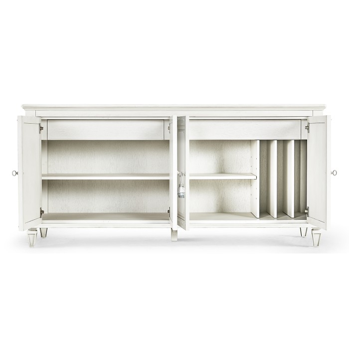 White Crepuscular Credenza