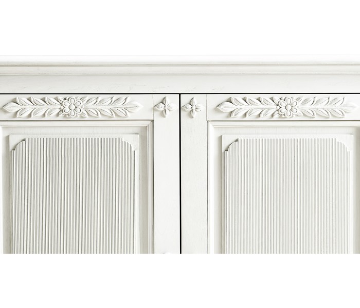 White Crepuscular Credenza
