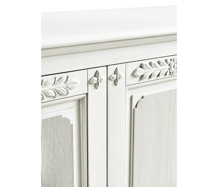 White Crepuscular Credenza
