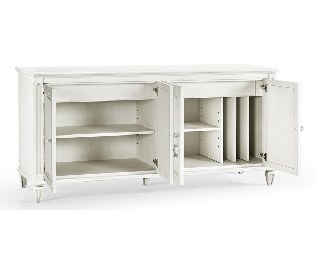 White Crepuscular Credenza