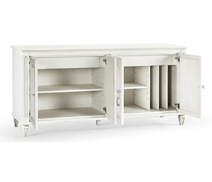 White Crepuscular Credenza