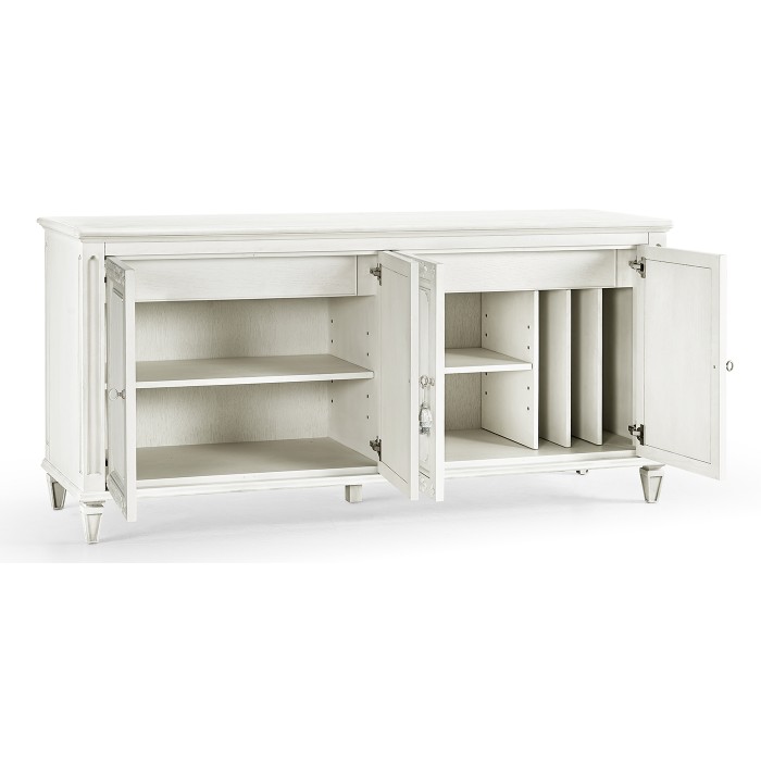 White Crepuscular Credenza