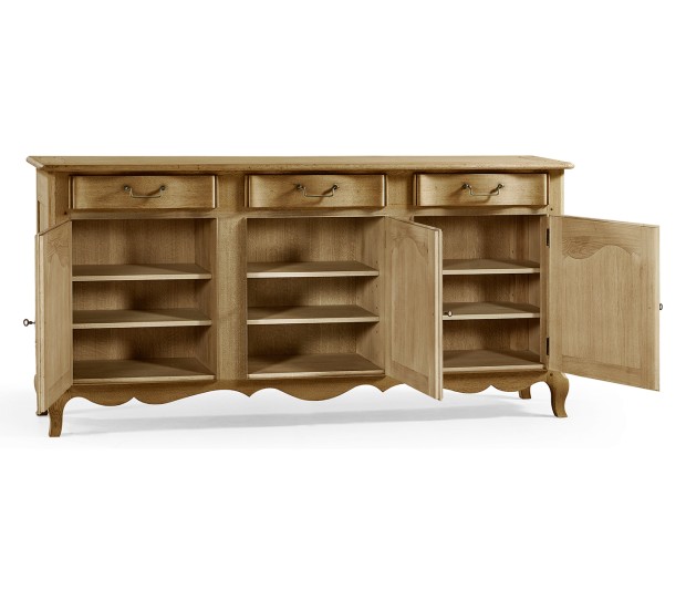 Sundial Floral Three Door Buffet