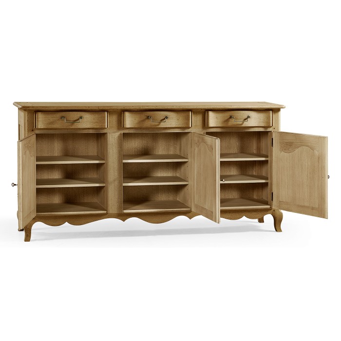Sundial Floral Three Door Buffet
