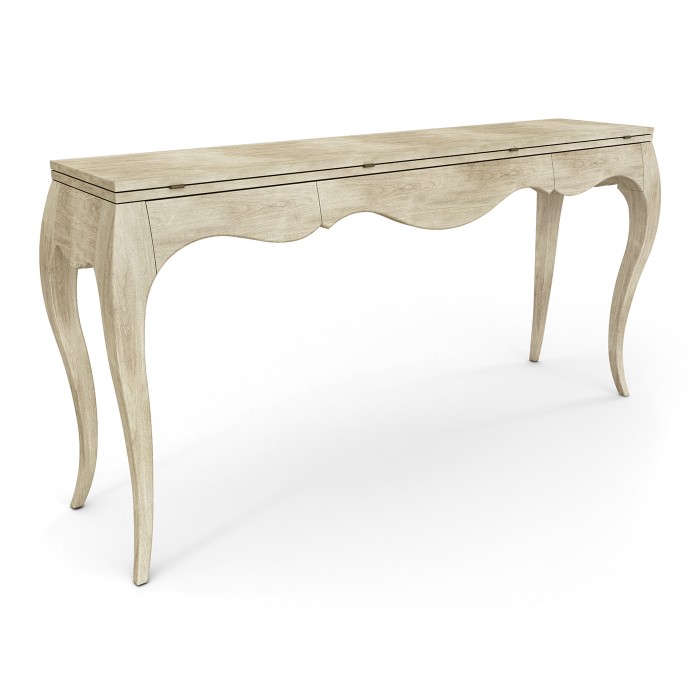 Disk Flip Top Console Table