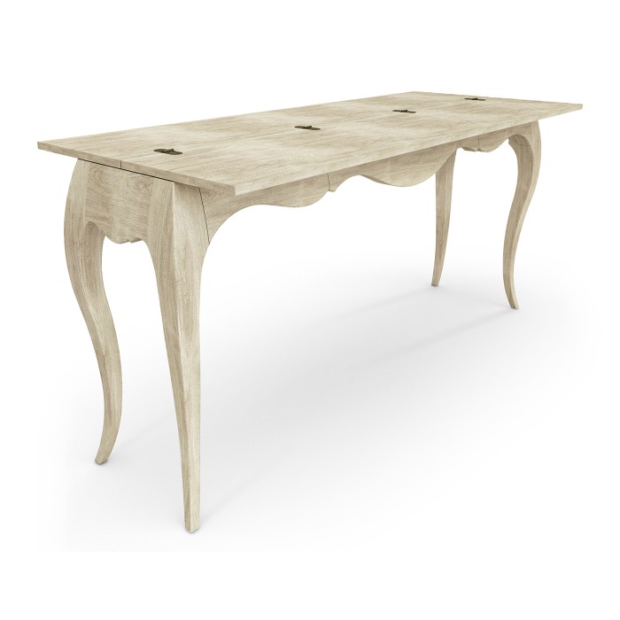 Disk Flip Top Console Table