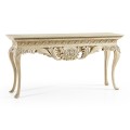 Incus Carved Console W/ Wood Top