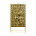 Four-Point Star 3D Geometric Cabinet