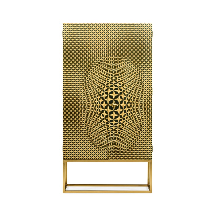Four-Point Star 3D Geometric Cabinet