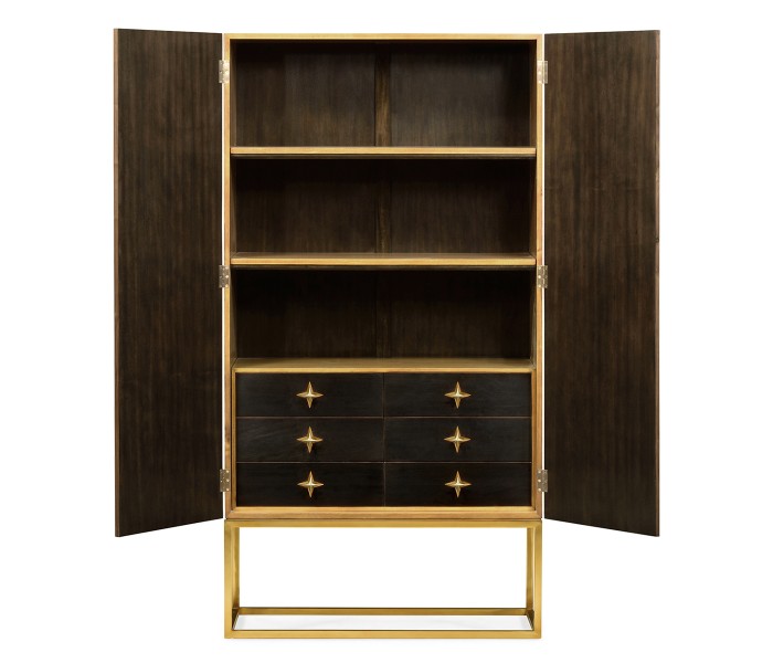 Four-Point Star 3D Geometric Cabinet