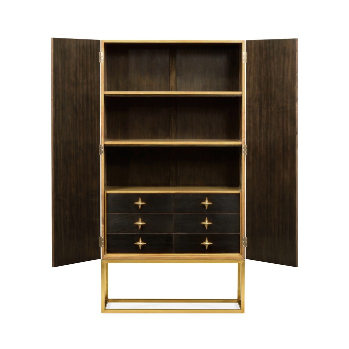 Four-Point Star 3D Geometric Cabinet
