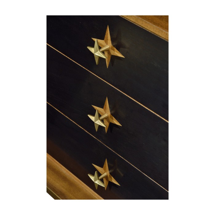 Four-Point Star 3D Geometric Cabinet