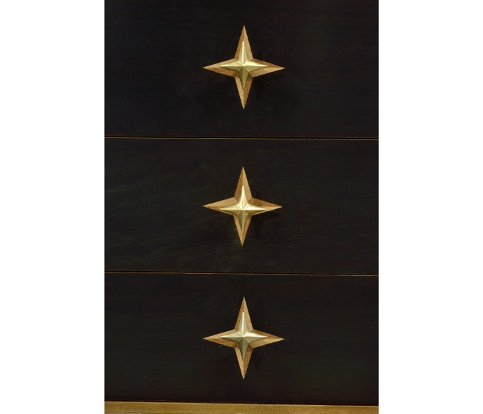 Four-Point Star 3D Geometric Cabinet