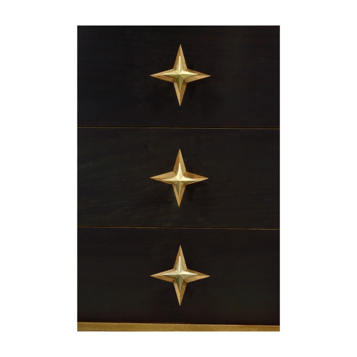 Four-Point Star 3D Geometric Cabinet