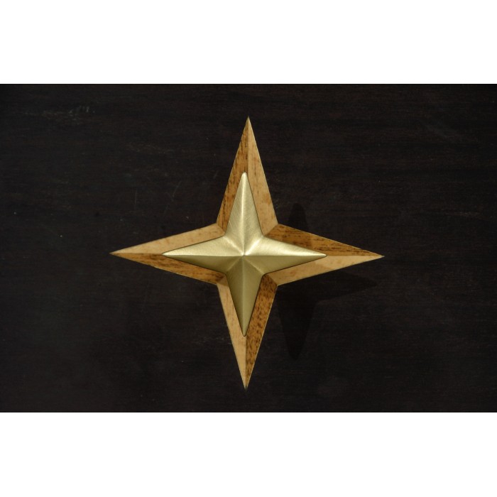 Four-Point Star 3D Geometric Cabinet