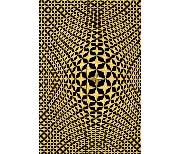 Four-Point Star 3D Geometric Cabinet