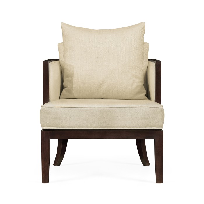 Langkawi Occasional Tub Chair with Rattan Matte Back