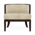 Langkawi Occasional Tub Chair with Rattan Matte Back