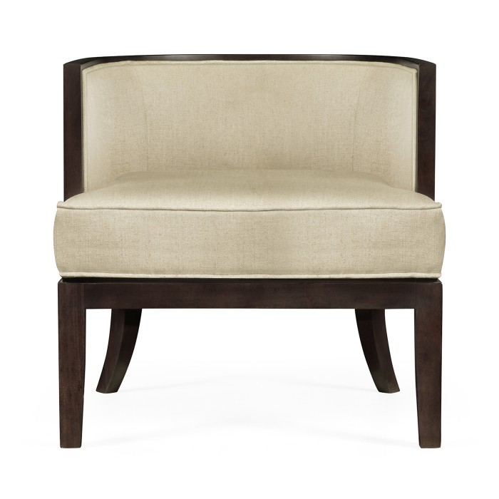 Langkawi Occasional Tub Chair with Rattan Matte Back
