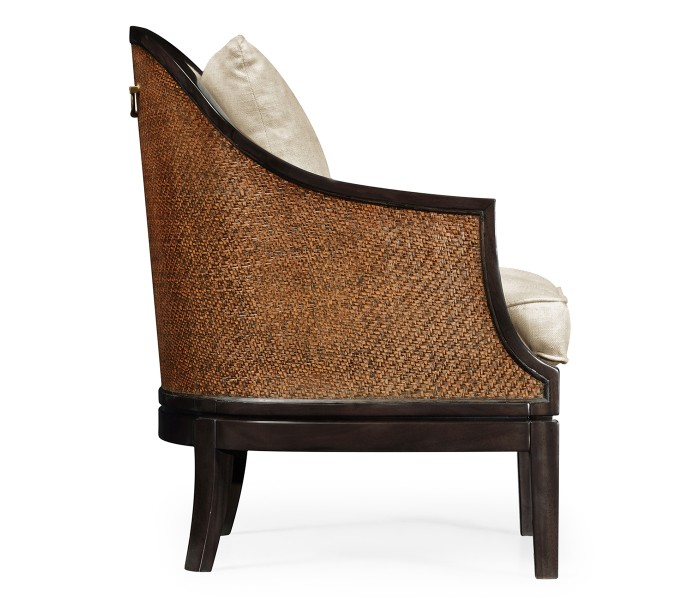Rouded Langkawi Rattan Back Dining Chair