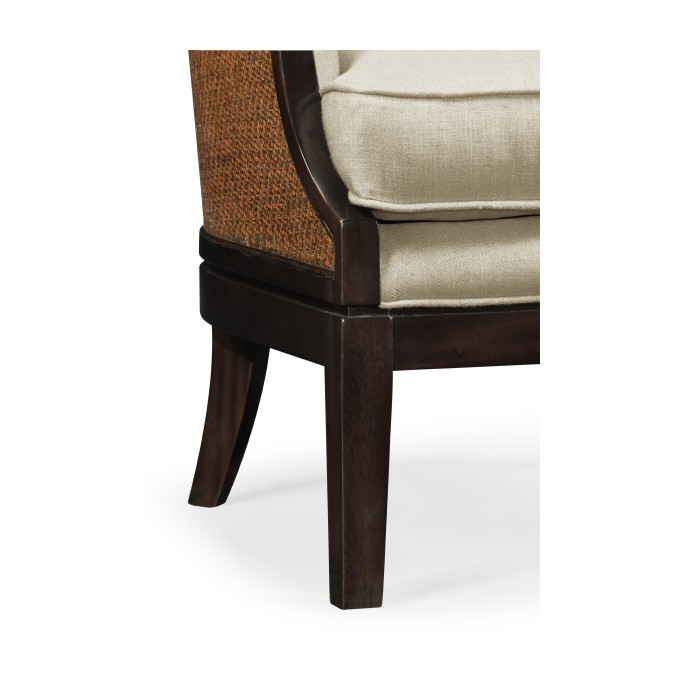 Rouded Langkawi Rattan Back Dining Chair