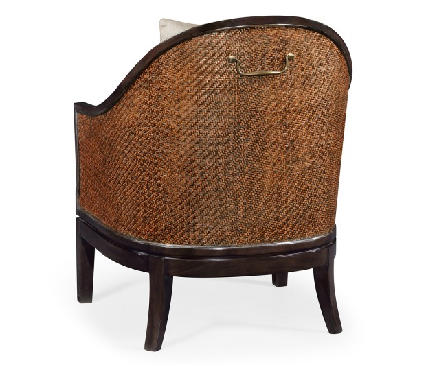Rouded Langkawi Rattan Back Dining Chair