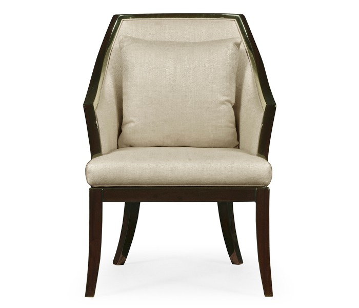 Langkawi Curved Sonokelling & Rattan Occasional Chair