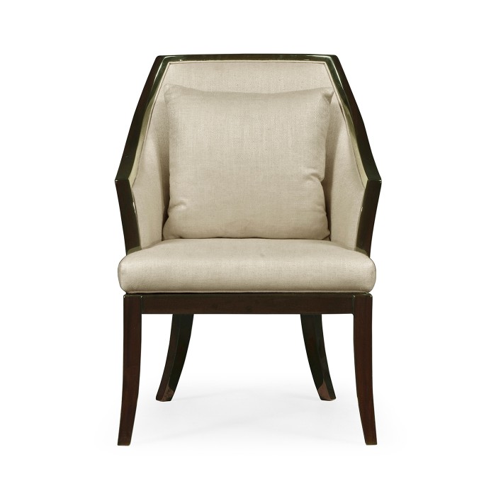 Langkawi Curved Sonokelling & Rattan Occasional Chair