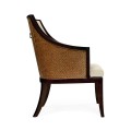 Langkawi Curved Sonokelling & Rattan Occasional Chair